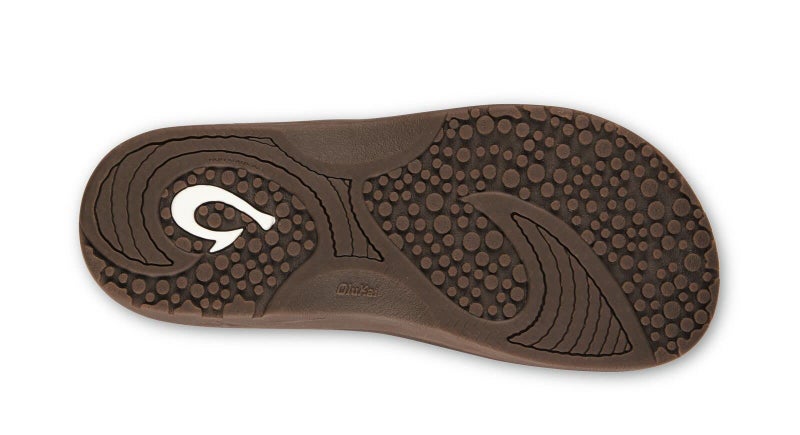 OLUKAI Hokua Men's Beach Sandals, Quick-Dry Flip-Flop Slides, Water Resistant & Wet Grip Rubber Soles, Compression Molded Footbed & Soft Comfort Fit, Tan/Tan, 8 - Image 3